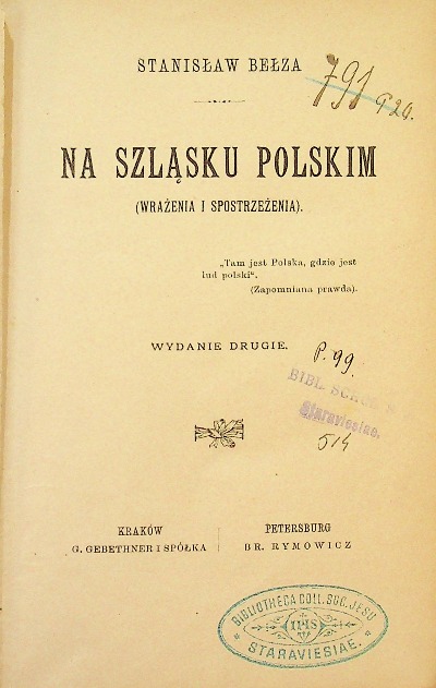 Na szląsku polskim 1890r.