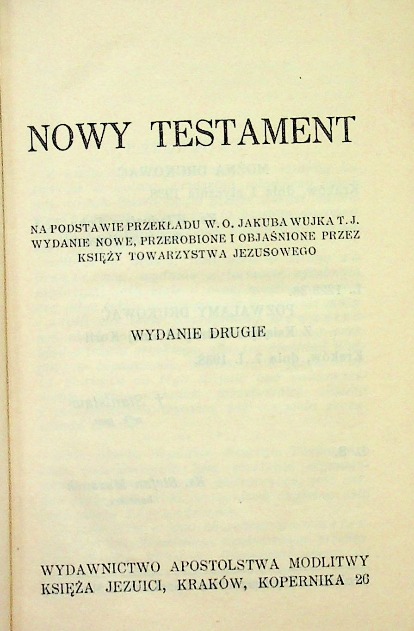 Nowy Testament 1938 r.