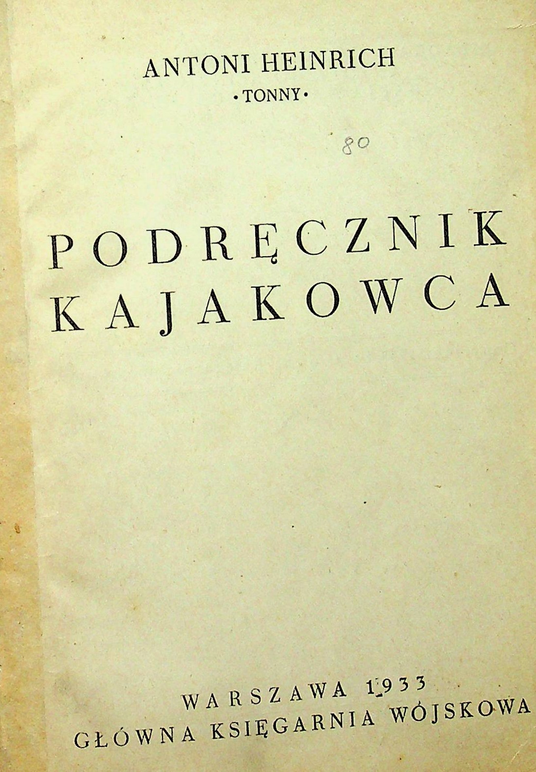 Podręcznik kajakowca 1933 r.