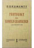 Dokumenty Protokoły tzw Komisji Grabskiego