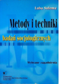 Metody i techniki badań socjologicznych