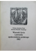 Warunki życia i potrzeby społeczeństwa polskiego 1982 r.