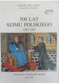 500 lat sejmu polskiego 1493 - 1993