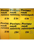 Postępy nauk rolniczych 6 tomy
