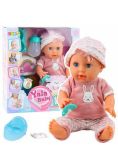 Lalka bobas z dźwiękiem 35cm