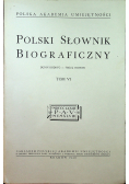 Polski słownik biograficzny tom VI reprint z 1948 r