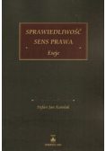 Sprawiedliwość sens prawa Eseje