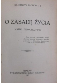 O zasadę życia 1923 r