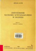 Zastosowanie rachunku wyrównawczego w geodezji