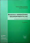 Badania sondażowe i eksperymentalne