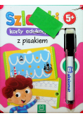 Szlaczki karty edukacyjne z pisakiem. 5+