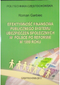 Efektywność finansowa publicznego systemu ubezpieczeń społecznych w Polsce po reformie w 1999 roku