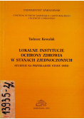 Lokalne instytucje ochrony zdrowia w Stanach Zjednoczonych