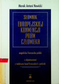 Słownik Europejskiej Konwencji Praw Człowieka