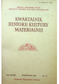 Kwartalnik historii kultury materialnej 4  numery