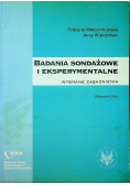 Badania sondażowe i eksperymentalne