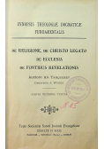 Synopsis theologiae dogmaticae 1930 r