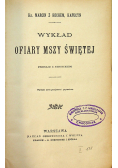 Wykład Ofiary Mszy Świętej 1901 r
