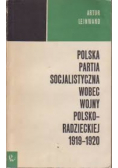 Polska partia socjalistyczna wobec wojny polsko-radzieckiej 1919-1920