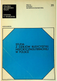 Studia z dziejów rusycystyki historycznoliterackiej w Polsce