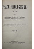 Prace filologiczne tom XI 1927 r.