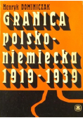 Granica polsko niemiecka 1919 - 1939