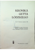Kronika getta łódzkiego Tom II