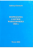 Rozważania o bitwie warszawskiej 1920 r