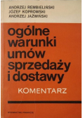 Ogólne warunki umów sprzedaży i dostawy Komentarz