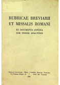 Rubricae breviarii et missalis romani