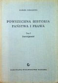 Powszechna historia państwa i prawa Tom 1