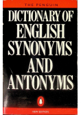 Dictionary of english synonyms and antonyms