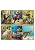 Zeszyt A5/16K kratka Animals (20szt)