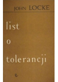 List o tolerancji