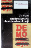 Niedotrzymana obietnica demokracji