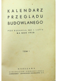 Kalendarz przeglądu budowlanego tom I 1938 r