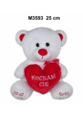 Miś z sercem 25cm