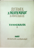 Studia i materiały lubelskie Etnografia 1