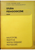 Studia pedagogiczne XXXIX