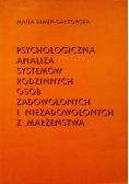 Psychologiczna analiza systemów rodzinnych osób zadowolonych i niezadowolonych z małżeństwa