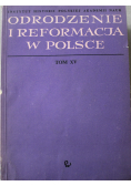 Odrodzenie i reformacja w Polsce tom XV