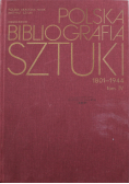 Polska bibliografia sztuki od 1801 do 1944 tom IV
