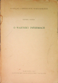 O wartości informacji