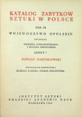 Katalog zabytków sztuki w polsce tom VII zeszyt 7