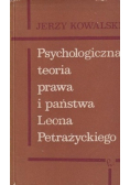 Psychologiczna teoria prawa i państwa Leona Petrażyckiego