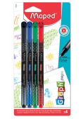 Cienkopis Graph Peps Deco 4 kolory MAPED