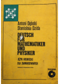 Deutsch fur mathematiker und physiker