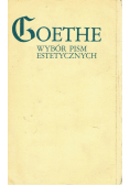 Goethe Wybór pism estetycznych