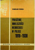Położenie mniejszości niemieckiej w Polsce 1918 do 1938