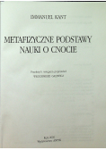 Metafizyczne podstawy nauki o cnocie